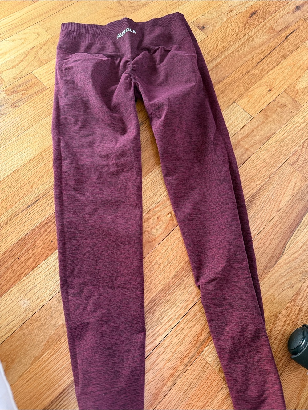 Aurora Women's High-Waist Leggings — Burgundy
